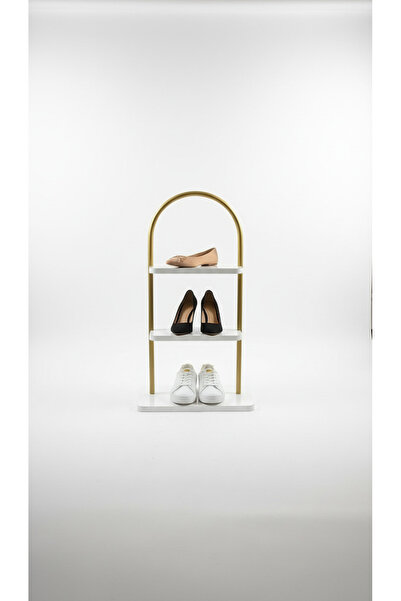 Fec Reklam 3 Katlı Ayakkabılık Düzenleyici Çok Amaçlı Raf Konsept Metal Raf M...