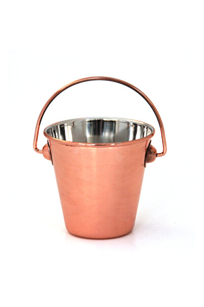 Culinaro Mini stainless steel serving bucket with copper coating 7cm