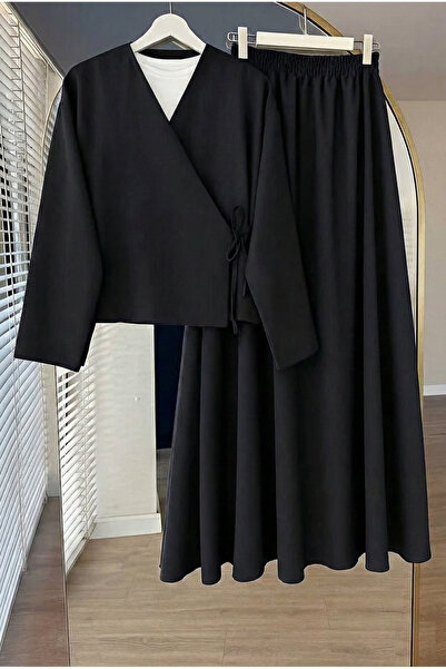 LİNA TESETTÜR Etekli ikili takım