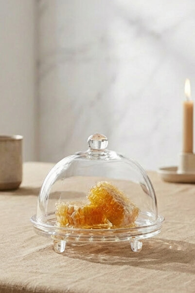 hapeed صينية كيك زجاجية متوسطة الحجم من نيكو موديل ووعاء تقديم