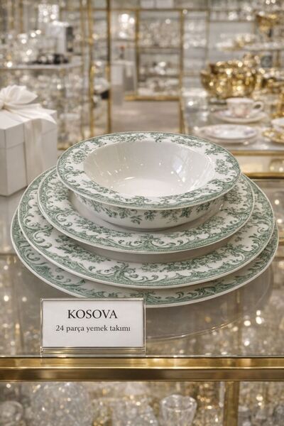 Kosova 24 PARÇA PORSELEN YEMEK TAKIMI