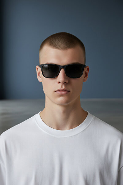 De Valentini Classic Model Black Bone Men's Sunglasses