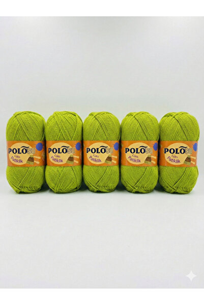 Polosu Lüx Patiklik El Örgü İpi 5 Adet (5’li Avantaj Paket)-NO:304