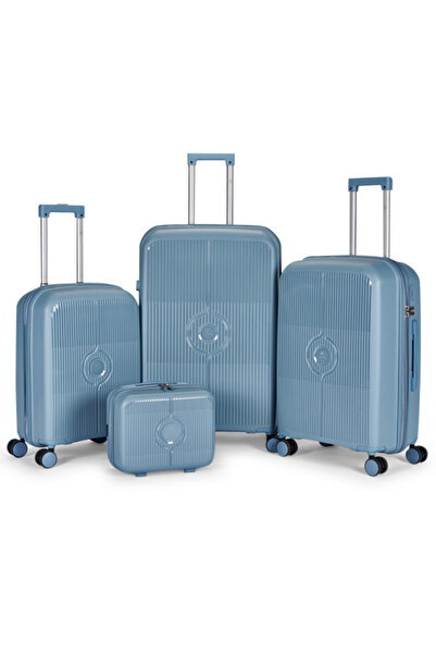 LİMRA A set of 4 wheeled luggage bags with a sturdy and durable design, made ...