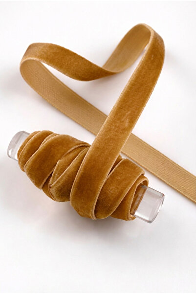 ZEYMERADE Карамельний кавовий оксамитовий стрічка 1 см 5 м, наречена, наречен...