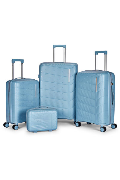 LİMRA A set of 4 wheeled luggage bags with a sturdy and durable design, made ...