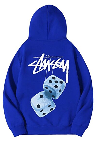 DİVİN Unisex Stüssy Zar Sweatshirt White