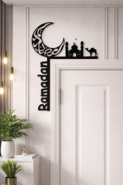 VioraTriD Ramazan Ayı Kapı Üstü Dekoru | Hilal & Mescid Tasarım