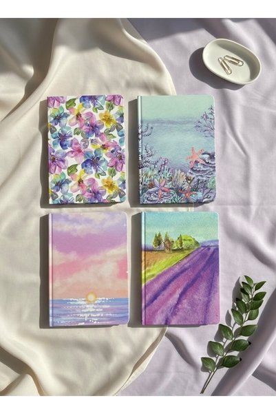 Lizy Caiet cu copertă rigidă, design elegant - 15x21cm - pagini izometrice și plane