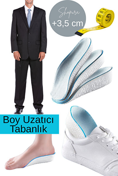 Shopura Boy Uzatıcı Tabanlık Gizli Topuk 3,5 cm Ayakkabı Tabanlığı