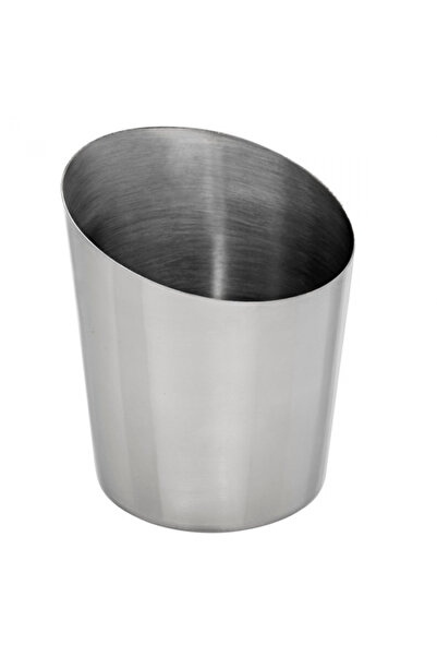 Culinaro Stainless steel french fries serving cup, basket 8xh9/11cm