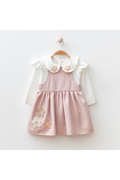 My Lusa baby wear Σετ φορέματος με απλικέ για κορίτσια Aydan I Flower