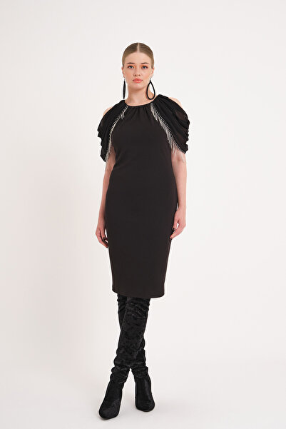 VERDA Вечерна рокля с ресни