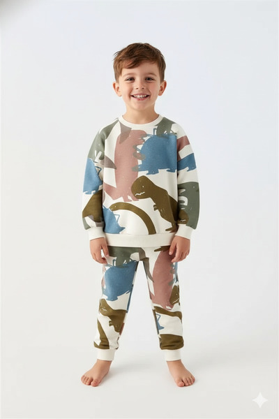 SONGÜLBERİK Boy's Printed Tracksuit