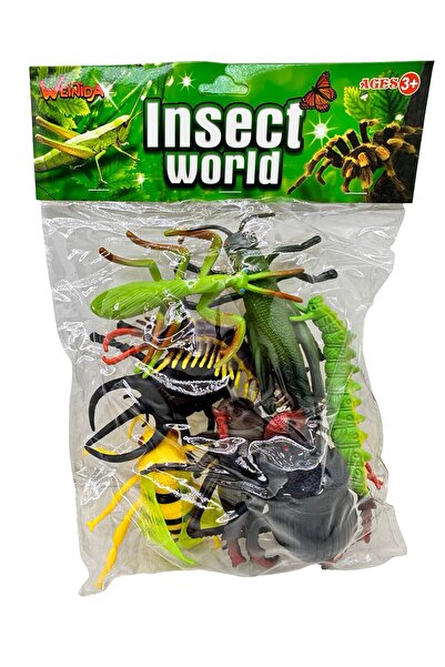 JPT Set de jucării realiste cu insecte - educative și durabile