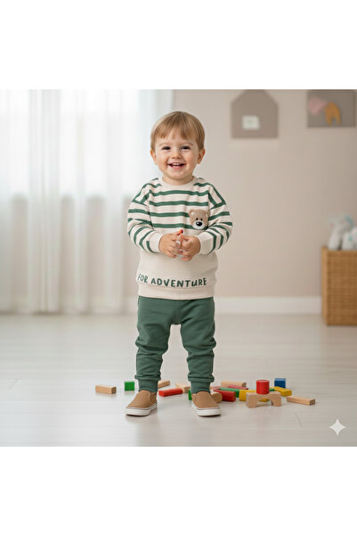 NURTOPU Boys' Set, Top and Bottom Set, Transitional Pieces, Soft, Full Lycra ...