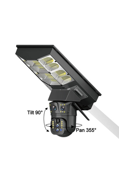 SECURITY CAMERA 2-in-1 surveillance camera with solar panel