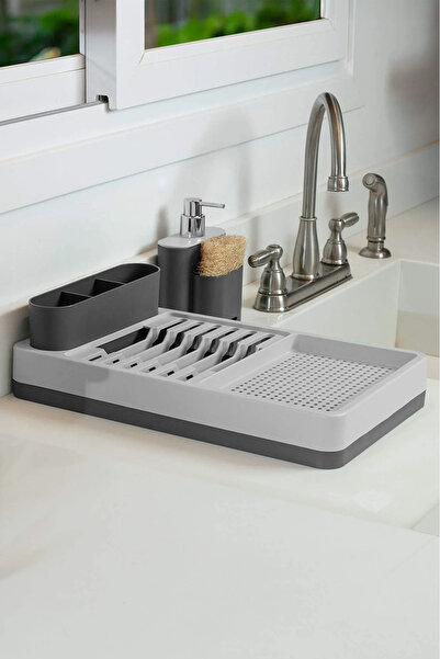 Mutfak Köşesi Aqualis Çok Bölmeli Tezgah Üstü Bulaşıklık & Tabaklık | Su Topl...