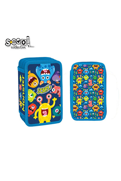 OEM Unequipped pencil case, 3 zippers, SCARY