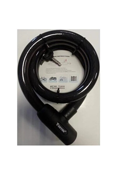Tonyon قفل حبل سميك TY-4520 مقاس 25×1500 مم باللون الأسود