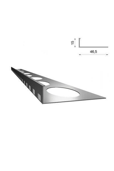 Renoplast Profil pentru scări SZ15 Gri RAL 7037 pentru covor Stone