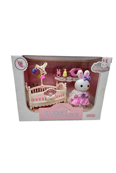 JPT Комплект Dreamy Baby: Кошарка и зайче с аксесоари