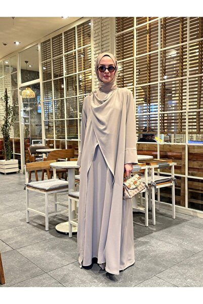 NS Moda Hijab Nur Dress Stone-Model 566