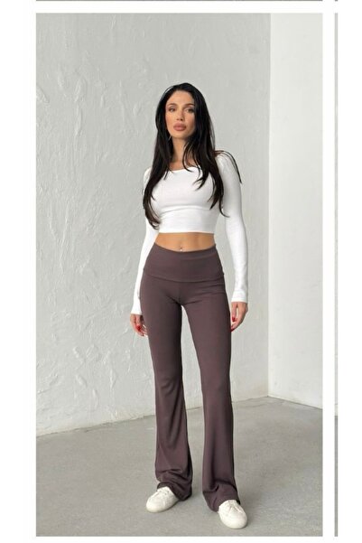 Store Yüksel bel toparlayıcı ispanyol paça kadın tayt