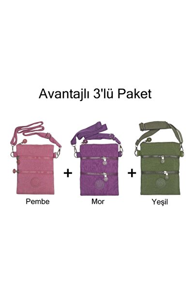 571 Collections Çanta Cross-Strap Three-Compartment Phone Holder Advantageous...