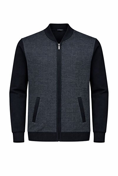 HEDEFNUR TEKSTİL Men's Dad and Middle-Aged Knitwear Knitted Acrylic Zippered ...