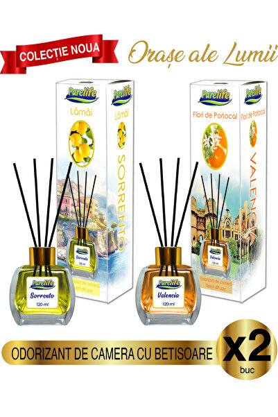 PureLife Pure Life Sorrento Lemon & Valencia Orange Flowers Room Fragrance Se...