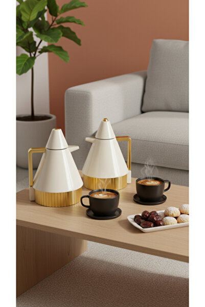 Generica A stylish and modern 1-liter tea and coffee thermos set