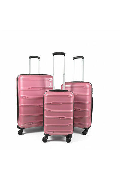 TRAVELTİME Yağmur Valiz Kırılmaz Pp Silikon Kabin Boy Valiz