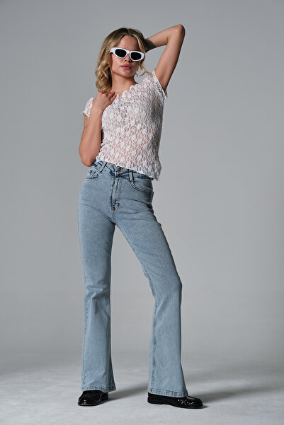 Maule Звичайні джинси з низькою талією, іспанські штани з еластичної джинсово...