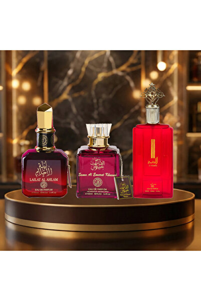 DUBAİ Set 3 Parfumuri Arabesti (2x Dama + 1x Barbat) 100ML - Lailat Ahlam + S...