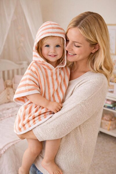 GÜRPAMUK HOME & BABY منشفة استحمام للأطفال من القطن بنسبة 100% للبنات والأولا...