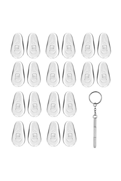 Techsuit [Pachet] Șurubelniță pentru ochelari + 20 de tampoane nazale din sil...