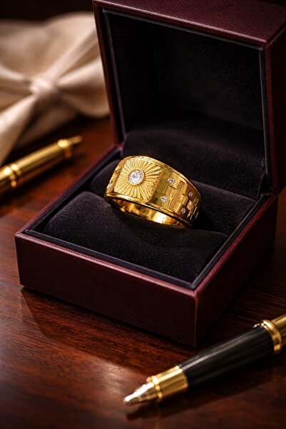 Utku Kuyumculuk 22 AYAR ÖZEL TASARIM ERKEK YÜZÜK