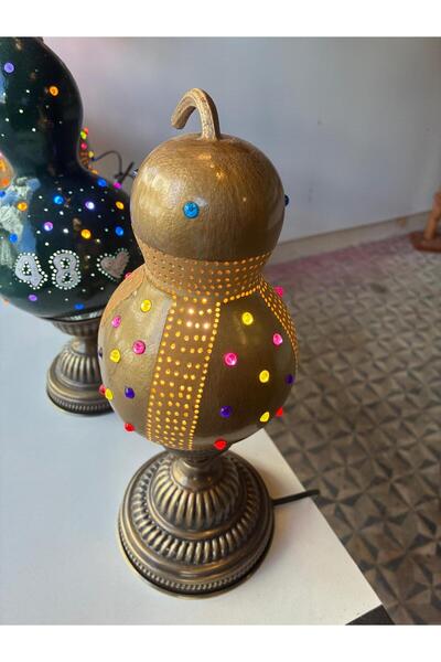 Kabakco Su kabağı lambası Dekoratif El Yapımı