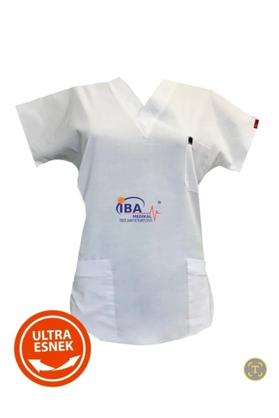İBA White medical blouse
