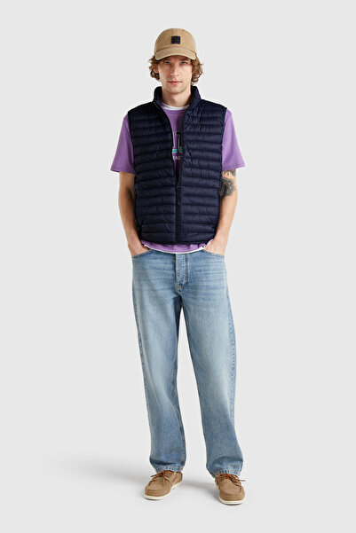 United Colors of Benetton Navy Blue Puffer Men's Vest