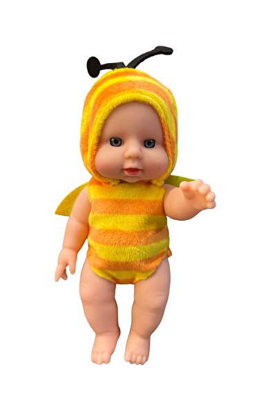 JPT Păpușă bebelușă din cauciuc de 17 cm, costumată de albină