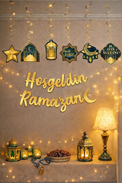 TATLI GÜNLER Led Işıklı Hoşgeldin Ramazan Yazısı Ramazan Bayramı Tavan Süsü 1...