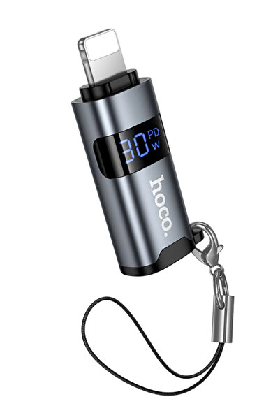 hoco. UA44 Tak Çalıştır Lightning Erkek to Type-C Dişi Ekran ve Şarj Dönüştür...