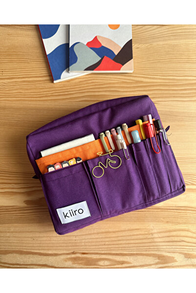 Kiiro 18 Cepli Journaling Organizer Çanta, Ajanda, 11 inç Tablet, A5/B5 Defte...