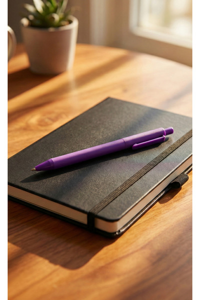 glowoow Черен тефтер и комплект химикалки | Тефтер за ежедневни бележки и пла...