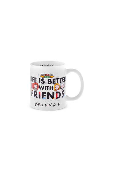 Karaca Friends Real World Beyaz Kupa 320 ml