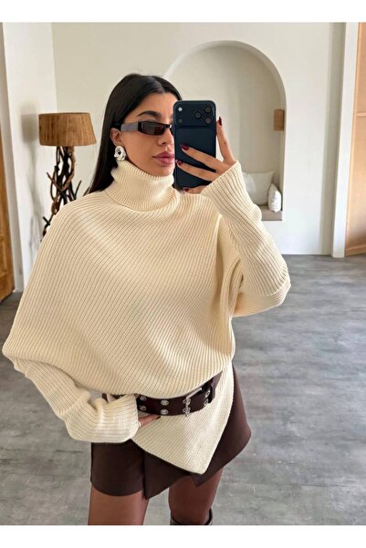 MODA سترة نسائية بياقة صياد غير متماثلة