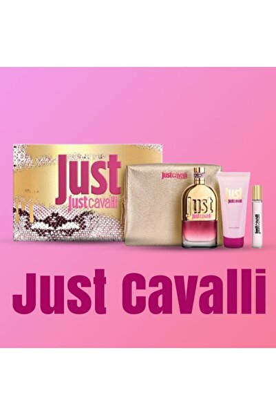 Just Cavalli Just Woman 90ml Edt + 15ml Edt + 100ml Lotiune De Corp + Geanta