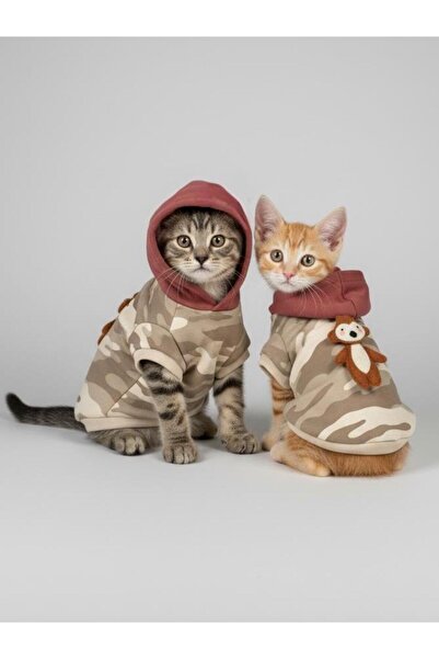 Kemique سويت شيرت سفاري فريندز بغطاء رأس كات – سلالات صغيرة